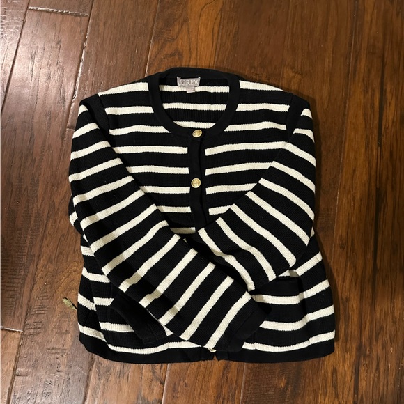 Emilie Sweater Lady Jacket in Black Stripe - Picture 3 of 5